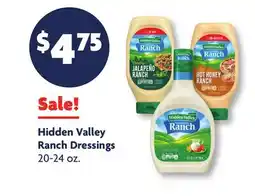 Family Dollar Hidden Valley Ranch Dressings offer