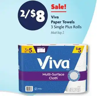 Family Dollar Viva Paper Towels offer