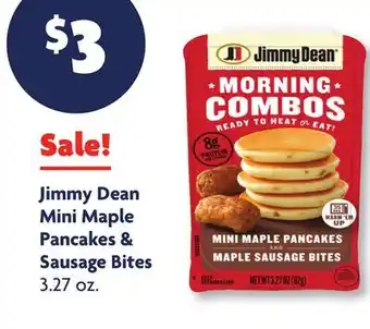 Family Dollar Jimmy Dean Mini Maple Pancakes & Sausage Bites offer