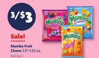 Family Dollar Mamba Fruit Chews offer