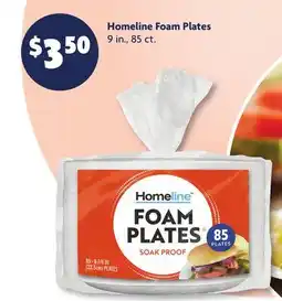 Family Dollar Homeline Foam Plates offer