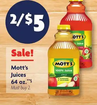Family Dollar Mott's Juices offer