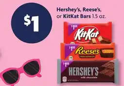 Family Dollar Hershey's, Reese's, or KitKat Bars offer