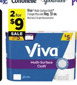 Dollar General Viva Multi-Surface Cloth Single Plus rolls offer