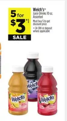 Dollar General Welch's Juice Drinks offer