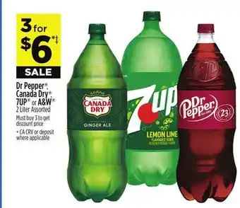 Dollar General Dr Pepper , Canada Dry , 7UP or A & W offer