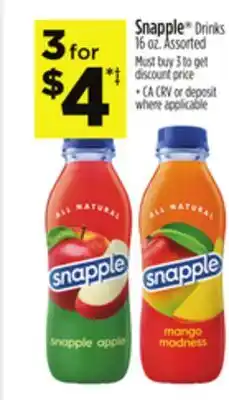 Dollar General Snapple Drinks offer