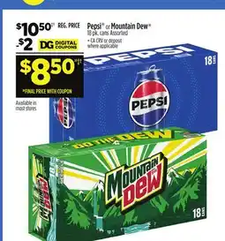 Dollar General Pepsi or Mountain Dew offer