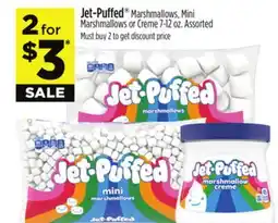 Dollar General Jet-Puffed Marshmallows, Mini Marshmallows, or Marshmallow Creme 7 oz offer