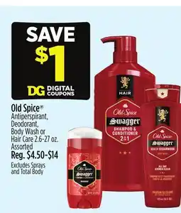 Dollar General Old Spice offer