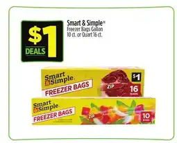 Dollar General Smart & Simple Freezer Bags offer