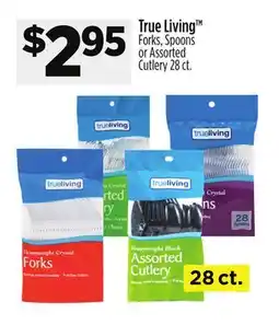 Dollar General True Living Forks, Spoons or Assorted Cutlery offer