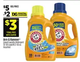 Dollar General Arm & Hammer Liquid Laundry Detergent offer