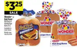 Dollar General Wonder or Ball Park Hot Dog or Hamburger Buns offer