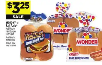 Dollar General Wonder or Ball Park Hot Dog or Hamburger Buns offer