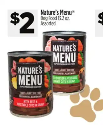 Dollar General Nature's Menu Dog Food offer