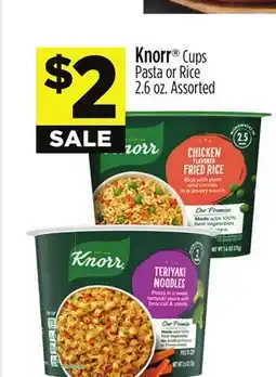 Dollar General Knorr Cups Pasta or Rice offer