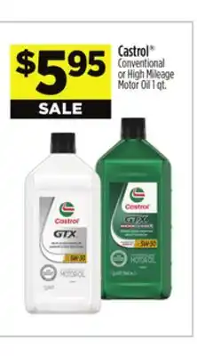 Dollar General Castrol Conventional or High Mileage Motor Oil offer