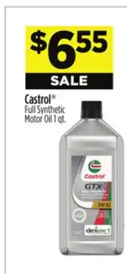 Dollar General Castrol Full Synthetic Motor Oil offer