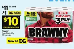 Dollar General Brawny Paper Towels offer