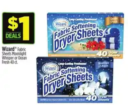 Dollar General Wizard Fabric Sheets Moonlight Whisper or Ocean Fresh offer