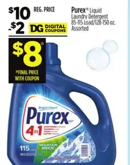Dollar General Purex Liquid Laundry Detergent offer