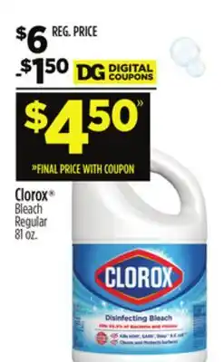 Dollar General Clorox Bleach Regular offer