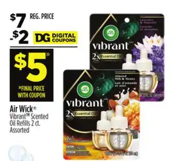 Dollar General Air Wick Vibrant Scented Oil Refi lls offer