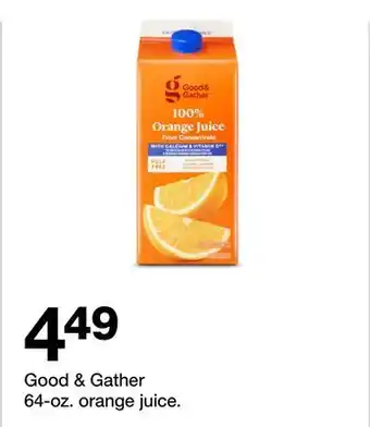 Target Good & Gather 64 - oz. orange juice offer