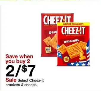 Target Cheez-It crackers & snacks offer