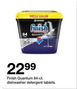 Target Finish Quantum 84-ct. dishwasher detergent tablets offer