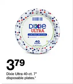 Target Dixie Ultra 40-ct. 7 disposable plates offer