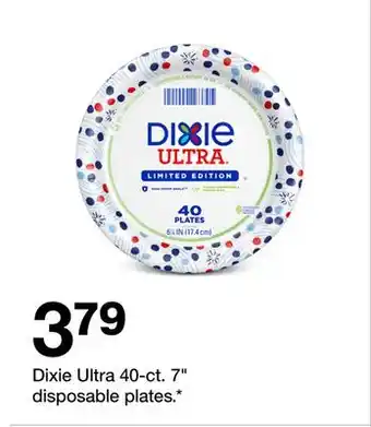 Target Dixie Ultra 40-ct. 7 disposable plates offer