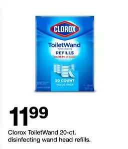 Target Clorox ToiletWand 20-ct. disinfecting wand head refills offer