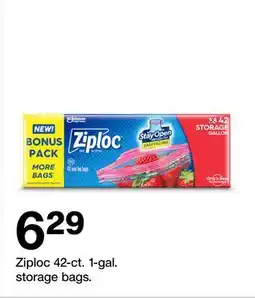 Target Ziploc 42-ct. 1-gal. storage bags offer