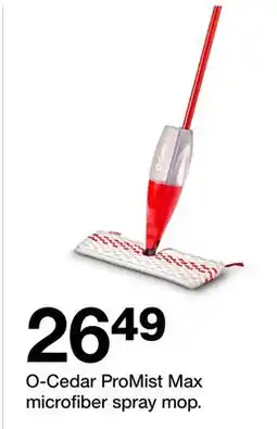 Target O-Cedar ProMist Max microfiber spray mop offer