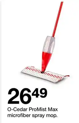 Target O-Cedar ProMist Max microfiber spray mop offer