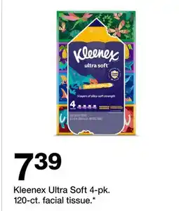 Target Kleenex Ultra Soft 4-pk. 120-ct. facial tissue offer