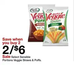 Target Select Sensible Portions Veggie Straws & Puffs offer