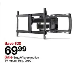 Target ErgoAV large motion TV mount offer