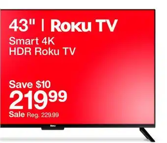 Target Roku 43 Smart 4K HDR TV offer