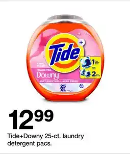 Target Tide + Downy 25-ct. laundry detergent pacs offer