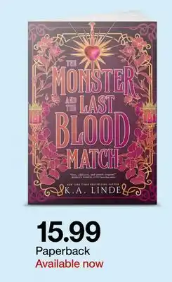 Target The Monster and The Last Blood Match Paperback offer