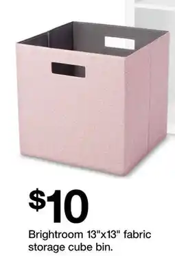 Target Brightroom 13 x13 fabric storage cube bin offer