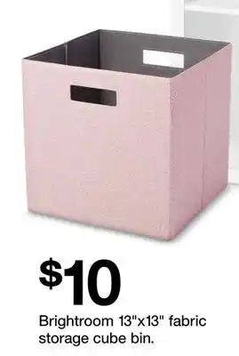 Target Brightroom 13 x13 fabric storage cube bin offer