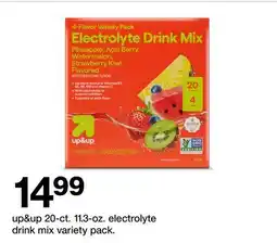 Target up & up 20-ct. 11.3-oz. electrolyte drink mix variety pack offer
