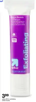 Target up & up 100-ct. exfoliating cotton rounds offer