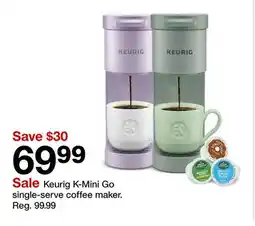 Target Keurig K-Mini Go single-serve coffee maker offer