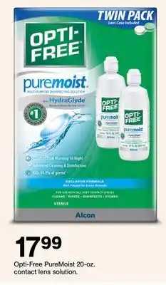 Target Opti-Free PureMoist 20-oz. Contact Lens Solutions offer