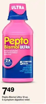 Target Pepto-Bismol Ultra 12 - oz. 5 - symptom digestive relief offer